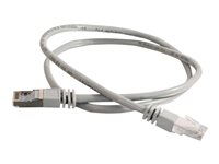 C2G Cat5e Booted Shielded (STP) Network Patch Cable - Cordon de raccordement - RJ-45 (M) pour RJ-45 (M) - 100 m - STP - CAT 5e - Moulé - gris 83760