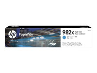 HP 982X - 116 ml - à rendement élevé - cyan - original - PageWide - cartouche d'encre - pour PageWide Enterprise Color 765, MFP 780; PageWide Enterprise Color Flow MFP 785 T0B27A