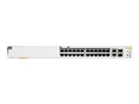 HPE Aruba Instant On 1960 24G 20p Class4 4p Class6 PoE 2XGT 2SFP+ 370W Switch - Commutateur - L3 Lite - Géré - 24 x 10/100/1000 + 2 x 10 Gigabit SFP+ + 2 x 100/1000/10GBase-T - Montable sur rack - PoE (370 W) JL807A#ABB