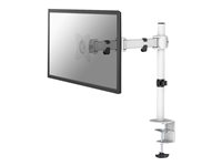 Neomounts NM-D135 - Kit de montage - pleine action - pour Écran LCD - blanc - Taille d'écran : 10"-30" - pinces montables, oeillet, montrable sur bureau NM-D135WHITE