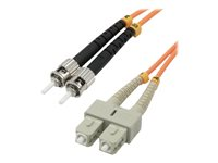 MCL - Câble réseau - SC multi-mode (M) pour ST multi-mode (M) - 1 m - fibre optique - 50 / 125 microns - OM2 FJOM2/SCST-1M