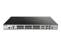 D-Link DGS 3630-28SC - Commutateur - C3 - Géré - 20 x Gigabit SFP + 4 x combiné 1000Base-T + 4 x 10 Gigabit SFP+ - Montable sur rack DGS-3630-28SC/SI/E