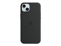 Apple - Coque de protection pour téléphone portable - compatibilité avec MagSafe - silicone - noir - pour iPhone 15 Plus MT103ZM/A