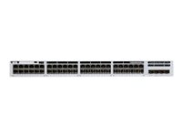 Cisco Catalyst 9300L - Network Advantage - commutateur - C3 - Géré - 48 x 10/100/1000 (PoE+) + 4 x 10 Gigabit SFP+ - Montable sur rack - PoE+ (890 W) - avec 1 an Network Essentials C9300L-48PF-4X-A