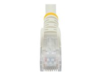 StarTech.com Câble réseau Cat6 UTP sans crochet - 50 cm Blanc - Cordon Ethernet RJ45 anti-accroc - Câble patch - Câble réseau - RJ-45 (M) pour RJ-45 (M) - 50 cm - UTP - CAT 6 - moulé, sans crochet, bloqué - blanc N6PATC50CMWH
