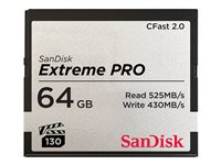 SanDisk Extreme Pro - Carte mémoire flash - 64 Go - CFast 2.0 SDCFSP-064G-G46D