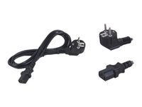 Neklan - Câble d'alimentation - bipolaire (M) incliné pour power IEC 60320 C13 - 20 m - noir 2020862