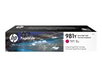 HP 981Y - 185 ml - à rendement extrêmement élevé - magenta - original - PageWide - cartouche d'encre - pour PageWide Enterprise Color MFP 586; PageWide Managed Color E55650 L0R14A