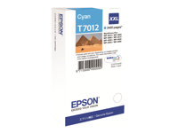 Epson T7012 - 34.2 ml - taille XXL - cyan - original - blister - cartouche d'encre - pour WorkForce Pro WP-4015 DN, WP-4095 DN, WP-4515 DN, WP-4525 DNF, WP-4595 DNF C13T70124010