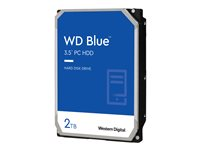 WD Blue WD20EARZ - Disque dur - 2 To - interne - 3.5" - SATA 6Gb/s - 5400 tours/min - mémoire tampon : 64 Mo WD20EARZ