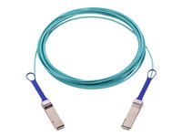 NVIDIA - Câble d'attache direct 100GBase-AOC - QSFP pour QSFP - fibre optique - sans halogène, Active Optical Cable (AOC) 980-9I13O-00E010