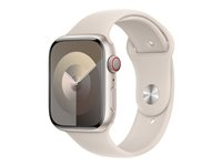 Apple - Bracelet pour montre intelligente - 45 mm - M/L (s'adapte aux poignets de 160 - 210 mm) - lumière des étoiles MT3K3ZM/A