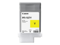 Canon PFI-107 Y - 130 ml - jaune - original - réservoir d'encre - pour imagePROGRAF iPF670, iPF680, iPF685, iPF770, iPF780, iPF785 6708B001