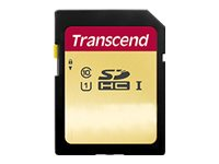 Transcend 500S - Carte mémoire flash - 16 Go - UHS-I U1 / Class10 - SDHC UHS-I TS16GSDC500S
