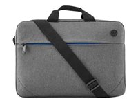 HP Prelude Top Load - Sacoche pour ordinateur portable - 15.6" - noir et gris, fermeture éclair bleue - pour Portable 24X G8, 25X G8; ProBook 440 G7, 445 G8, 44X G9, 455 G8, 45X G9, 635, Fortis 14 G9 1E7D7AA