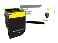 Lexmark 700X4 - À rendement extrêmement élevé - jaune - original - cartouche de toner LCCP - pour Lexmark CS510de, CS510dte 70C0X40