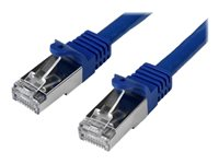 StarTech.com Câble réseau Cat6 blindé SFTP sans crochet de 1 m - Cordon Ethernet RJ45 anti-accroc - Câble patch M/M - Bleu - Cordon de raccordement - RJ-45 (M) pour RJ-45 (M) - 1 m - SFTP - CAT 6 - moulé, sans crochet - bleu N6SPAT1MBL