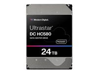 WD Ultrastar DC HC580 WUH722424ALE6L4 - Disque dur - 24 To - interne - 3.5" - SATA 6Gb/s - 7200 tours/min - mémoire tampon : 512 Mo 0F62796