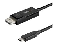 StarTech.com 3ft/1m USB C to DisplayPort 1.4 Cable 8K 60Hz/4K, Bidirectional DP to USB-C or USB-C to DP Reversible Video Adapter Cable, HBR3/HDR/DSC, USB Type C/Thunderbolt 3 Monitor Cable - 8K USB-C to DP Cable (CDP2DP141MBD) - Câble DisplayPort - 24 pin USB-C (M) pour DisplayPort (F) - USB 3.1 / Thunderbolt 3 / DisplayPort 1.4 - 1 m - actif, support pour 8K UHD (7680 x 4320) - noir CDP2DP141MBD