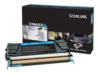 Lexmark - Cyan - original - cartouche de toner Entreprise Lexmark - pour Lexmark C746dn, C746dtn, C746n, C748de, C748dte, C748e C746A3CG