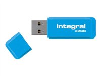 Integral Neon - Clé USB - 32 Go - USB 2.0 - bleu INFD32GBNEONB