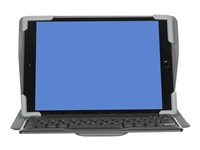 Targus Pro-Tek Universal - Clavier et étui - sans fil - Bluetooth 5.0 - QWERTY - Nordique - noir clavier, noir étui - B2B THZ861NO