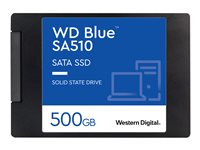WD Blue SA510 WDS500G3B0A - SSD - 500 Go - interne - 2.5" - SATA 6Gb/s - bleu WDS500G3B0A
