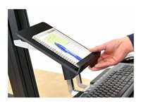 Ergotron WorkFit-S Tablet/Document Holder - Composant de montage (support) - pour tablette - plastique - noir - pour WorkFit-S Dual Sit-Stand Workstation, LCD & Laptop Sit-Stand Workstation 97-558-200