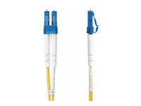 StarTech.com 5m (16.4ft) LC to LC (UPC) OS2 Single Mode Duplex Fiber Optic Cable, 9/125µm, Laser Optimized, 10G, Bend Insensitive, Low Insertion Loss - LSZH Fiber Patch Cord (SMDOS2LCLC5M) - Cordon de raccordement - mode unique LC/UPC (M) pour mode unique LC/UPC (M) - 5 m - 2 mm - fibre optique - duplex - 9 / 125 micromètres - OS1/OS2 - sans halogène, passif - jaune SMDOS2LCLC5M