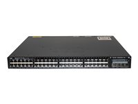 Cisco Catalyst 3650-48FS-L - Commutateur - Géré - 48 x 10/100/1000 (PoE+) + 4 x SFP - de bureau, Montable sur rack - PoE+ (775 W) WS-C3650-48FS-L