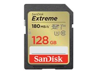 SanDisk Extreme PLUS - Carte mémoire flash - 128 Go - UHS-I U3 / Class10 - SDXC UHS-I SDSDXWA-128G-GNCIN