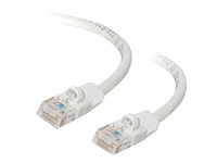 C2G Cat5e Booted Unshielded (UTP) Network Patch Cable - Cordon de raccordement - RJ-45 (M) pour RJ-45 (M) - 30 m - UTP - CAT 5e - moulé, sans crochet, bloqué - blanc 83270