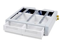 Ergotron SV Supplemental Storage Drawer, Double - Composant de montage (module à tiroirs) - verrouillable - médical - blanc grisé - montable sur chariot 97-991