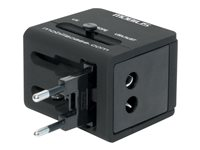 Mobilis Worldwide Travel Adapter - Adaptateur secteur - 500 mA - 2 connecteurs de sortie (USB) 001243