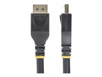 StarTech.com 25ft (7m) VESA-Certified Active DisplayPort 1.4 Cable, DP8K w/HBR3/HDR10/MST/DSC 1.2/HDCP 2.2, 8K 60Hz, 4K 120Hz Video - Active DP 1.4 Cable M/M (DP14A-7M-DP-CABLE) - Câble DisplayPort - DisplayPort (M) pour DisplayPort (M) - DisplayPort 1.4 - 7 m - support 4K, support 8K, actif, câble en cuivre actif - noir DP14A-7M-DP-CABLE