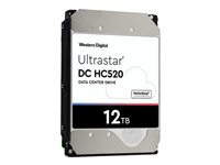 WD Ultrastar DC HC520 HUH721212ALN600 - Disque dur - 12 To - interne - 3.5" - SATA 6Gb/s - 7200 tours/min - mémoire tampon : 256 Mo 0F30141