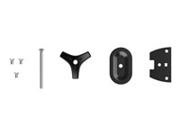 Ergotron TRACE - Composant de montage (plaque de serrage, bouton, boulon de chariot) - kit de serrage pour passe-fils - noir - montrable sur bureau 98-492-009