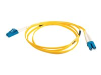 C2G LC-LC 9/125 OS1 Duplex Singlemode PVC Fiber Optic Cable (LSZH) - Cordon de raccordement - mode unique LC (M) pour mode unique LC (M) - 7 m - fibre optique - duplex - 9 / 125 micromètres - OS1 - sans halogène - jaune 85608
