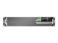 APC Smart-UPS Ultra On-Line - Onduleur (montable sur rack / externe) - AC 220-230 V - 5000 Watt - 5000 VA - Lithium Ion - Ethernet, USB - connecteurs de sortie : 10 - 2U - gris argent SRTL5KRM2UI