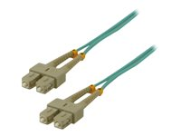 MCL - Câble réseau - SC multi-mode (M) pour SC multi-mode (M) - 5 m - fibre optique - 50 / 125 microns - OM3 - sans halogène FJOM3/SCSC-5M