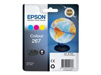 Epson 267 - 6.7 ml - jaune, cyan, magenta - original - emballage coque avec alarme radioélectrique - cartouche d'encre - pour WorkForce WF-100W C13T26704020