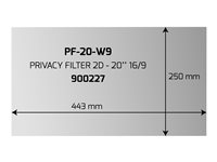 PORT - Filtre anti-indiscrétion - largeur de 20 pouces 900227