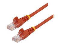 StarTech.com CAT5e Cable - 10 m Red Ethernet Cable - Snagless - CAT5e Patch Cord - CAT5e UTP Cable - RJ45 Network Cable - Cordon de raccordement - RJ-45 (M) pour RJ-45 (M) - 10 m - UTP - CAT 5e - sans crochet - rouge 45PAT10MRD