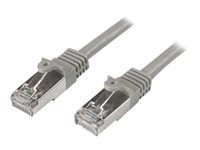 StarTech.com Câble réseau Cat6 blindé SFTP sans crochet de 3m - Cordon Ethernet RJ45 anti-accroc - Câble patch Mâle / Mâle - Gris - Cordon de raccordement - RJ-45 (M) pour RJ-45 (M) - 3 m - SFTP - CAT 6 - moulé, sans crochet - gris N6SPAT3MGR