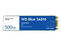 WD Blue SA510 WDS500G3B0B - SSD - 500 Go - interne - M.2 2280 - SATA 6Gb/s - bleu WDS500G3B0B