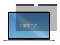 DICOTA Secret - Filtre de confidentialité pour ordinateur portable - à double sens - amovible - magnétique - 15" - noir - pour Apple MacBook Pro 15.4" (Late 2016, Mid 2017, Mid 2018) D31592