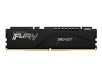 Kingston FURY Beast - DDR5 - kit - 64 Go: 2 x 32 Go - DIMM 288 broches - 6000 MHz / PC5-48000 - CL40 - 1.35 V - mémoire sans tampon - on-die ECC - noir KF560C40BBK2-64