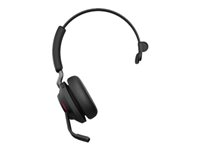 Jabra Evolve2 65 MS Mono - Micro-casque - sur-oreille - convertible - Bluetooth - sans fil - USB-A - isolation acoustique - noir - Certifié pour Microsoft Teams 26599-899-999