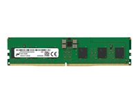 Micron - DDR5 - module - 16 Go - DIMM 288 broches - 4800 MHz / PC5-38400 - CL40 - 1.1 V - mémoire enregistré - ECC MTC10F1084S1RC48BA1R