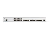 Cisco Catalyst 1300-24XTS - Commutateur - C3 - intelligent - 24 x Ethernet Gigabit + 4 x 10 Gigabit SFP+ - Montable sur rack - PoE+ (195 W) C1300-24XTS